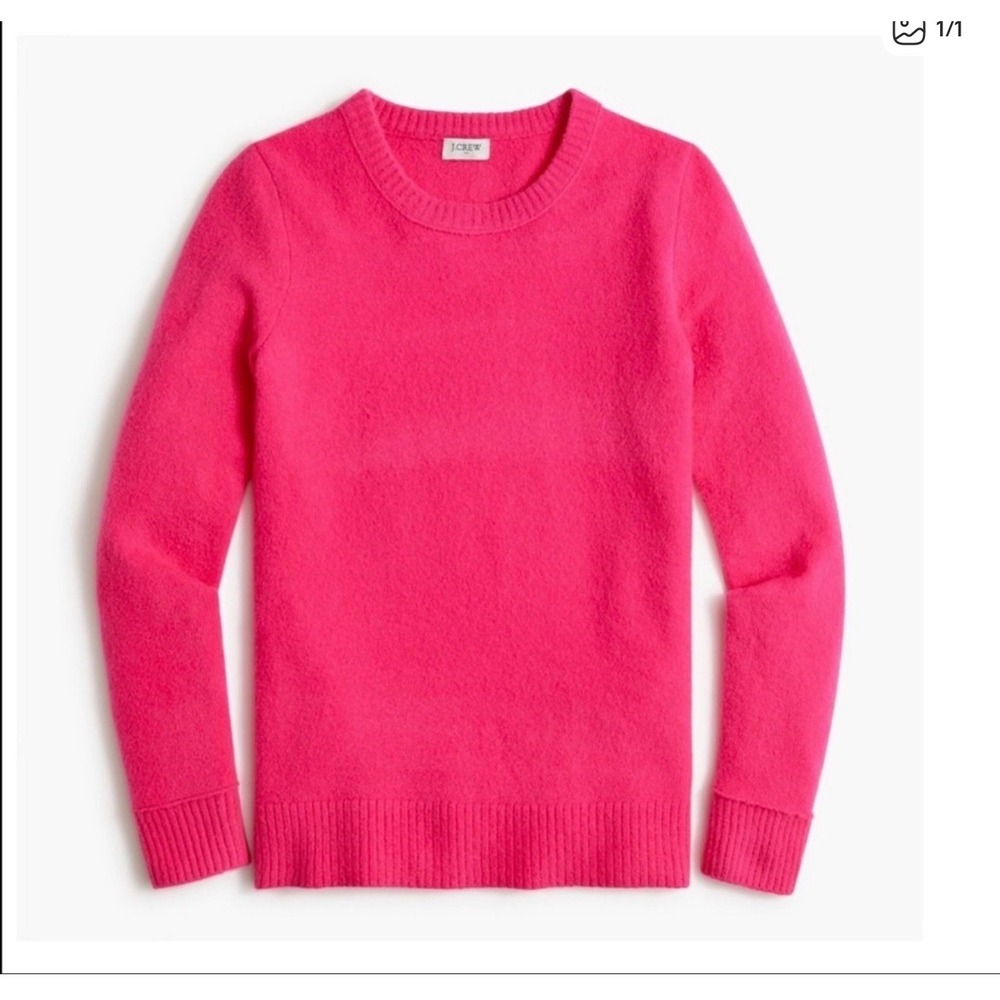J.‎ Crew Factory Pink Crewneck Sweater XL Extra Soft Yarn Pullover